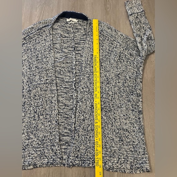 Velvet by Graham & Spencer Cardigan Marled Blue & Gray Size Medium Soft Comfy - Picture 8 of 9